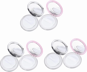6 Sets Powder Puff Holder Large Powder Puff Case Makeup Sponge Case Organizing