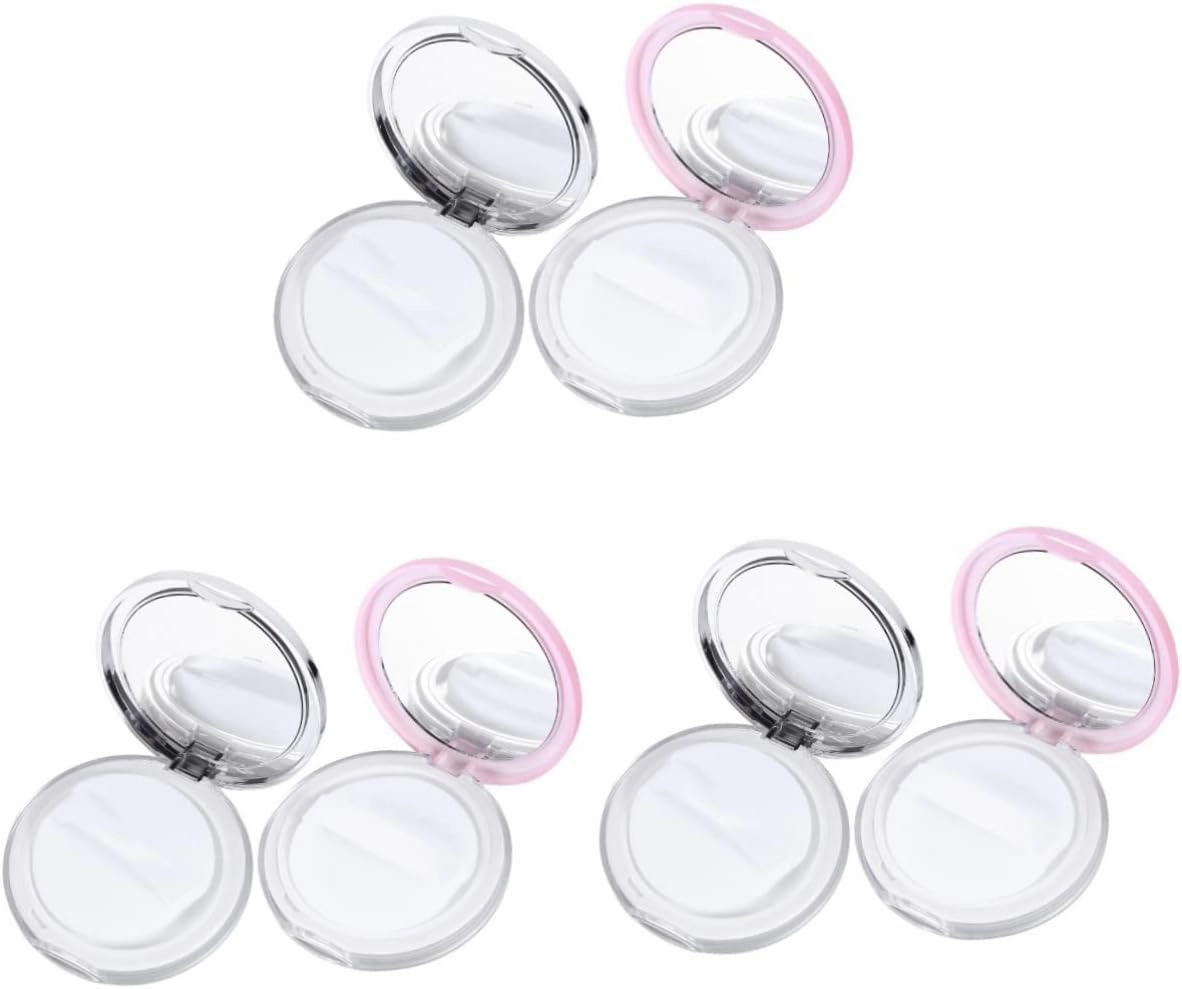 6 Sets Powder Puff Holder Large Powder Puff Case Makeup Sponge Case Organizing