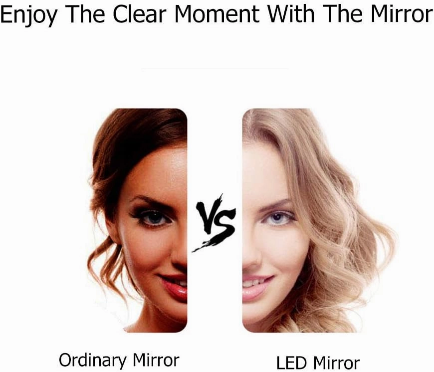 8-Inch Wall Mounted Makeup Mirror, Single-Sided, 360 Degree Swivel, Hardwired, Extendable Arm, Round, for Bathroom(Silver,10x)
