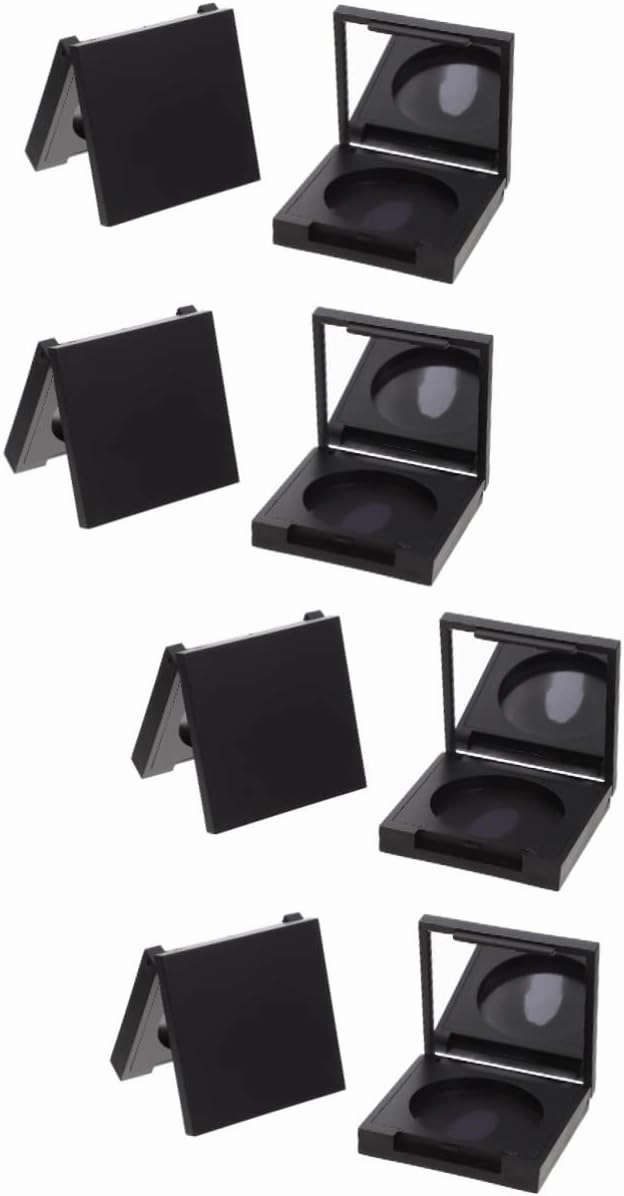 8 Pcs Blush Box Eyeshadow Box Refillable Eyeshadow Travel Cosmetic Empty Eyeshadow Pan Clear Makeup Organizer Cosmetic Containers Blush Organizer Empty Highlighter Case Plastic