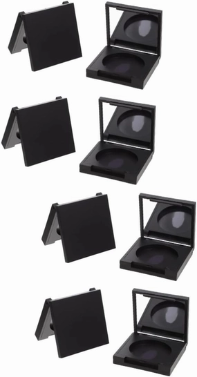 8 Pcs Blush Box Eyeshadow Box Refillable Eyeshadow Travel Cosmetic Empty Eyeshadow Pan Clear Makeup Organizer Cosmetic Containers Blush Organizer Empty Highlighter Case Plastic