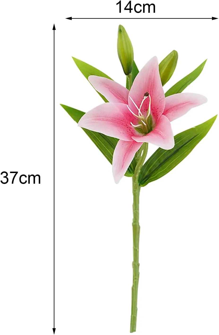 9 Pcs Artificial Lily for Easter, White Flowers Fake Tiger Lily for Home Decor Indoor Tiger Lily Flowers White Flowers Floral Arrangement Wedding Party Decor Yellow