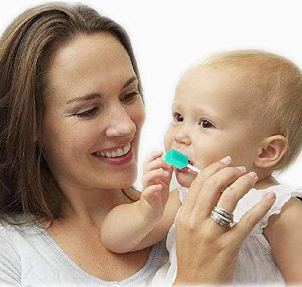 (250 Pack) Disposable Oral Swabs, Sterile Dental Sponge Swabsticks Unflavored for Mouth or Gum Cleaning