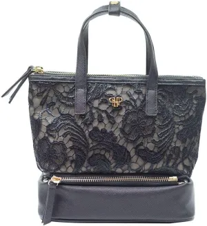 Adira Travel Makeup Case (Black Lace)