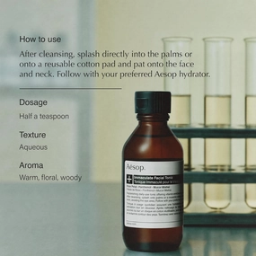 Aesop Immaculate Facial Tonic | Vitamin-Rich, Hyrdating Gentle Exfoliant | for Refined Skin Texture | 3.3 fl oz