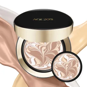 AGE20'S Signature Essence Pact SPF 50  | Pack of 2 | 23W BEIGE | Cream Foundation, Dewy Finish, Natural Coverage | Korean Cushion Foundation