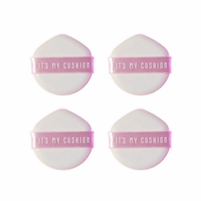 Air Cushion Puff Makeup Sponge - 4Pcs Pink Color Puff, Ultra Soft for Liquid Foundation, BB Cream, Concealer, Powder - Reusable and Easy to Clean - Korean Beauty by It's My Cushion