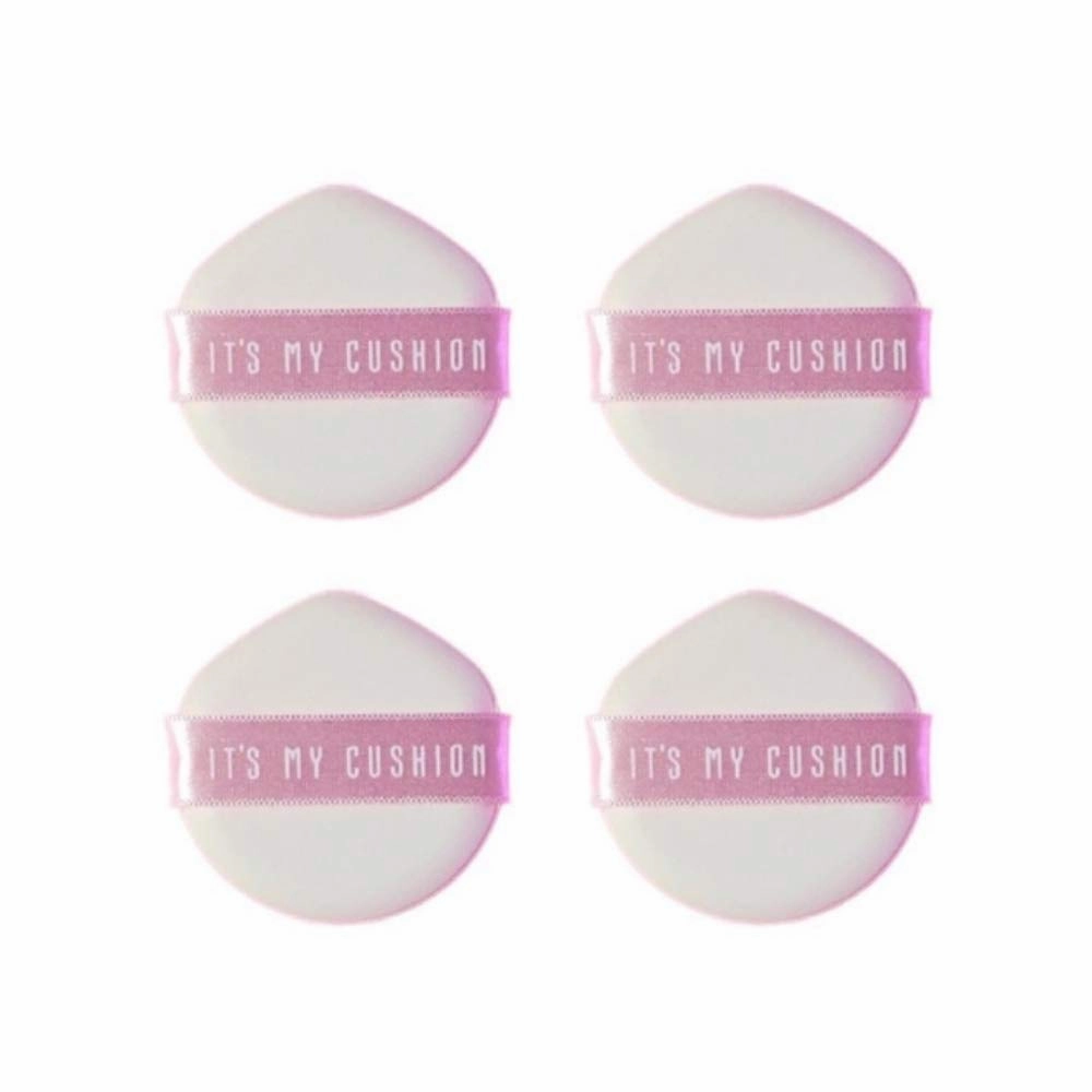 Air Cushion Puff Makeup Sponge - 4Pcs Pink Color Puff, Ultra Soft for Liquid Foundation, BB Cream, Concealer, Powder - Reusable and Easy to Clean - Korean Beauty by It's My Cushion