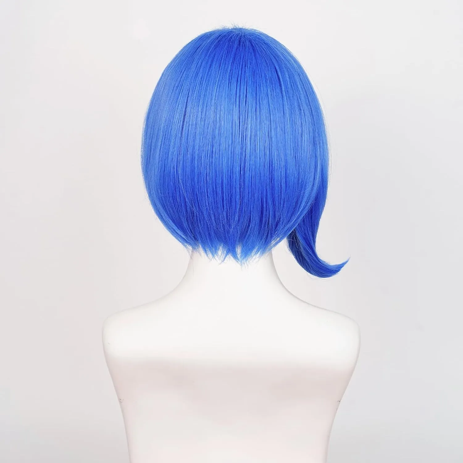 Alacos Blue Cosplay Wig Short for Men Women Anime Straight Costume Wigs for Halloween Party Costume Wig Cap