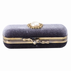Alipis Lipstick Holder Vintage Lipstick Case with Mirror Retro Lipstick Box Lip Balm Lip Gloss Organizer Bag Soft Makeup Storage Case (Black) Travel Makeup Mirror