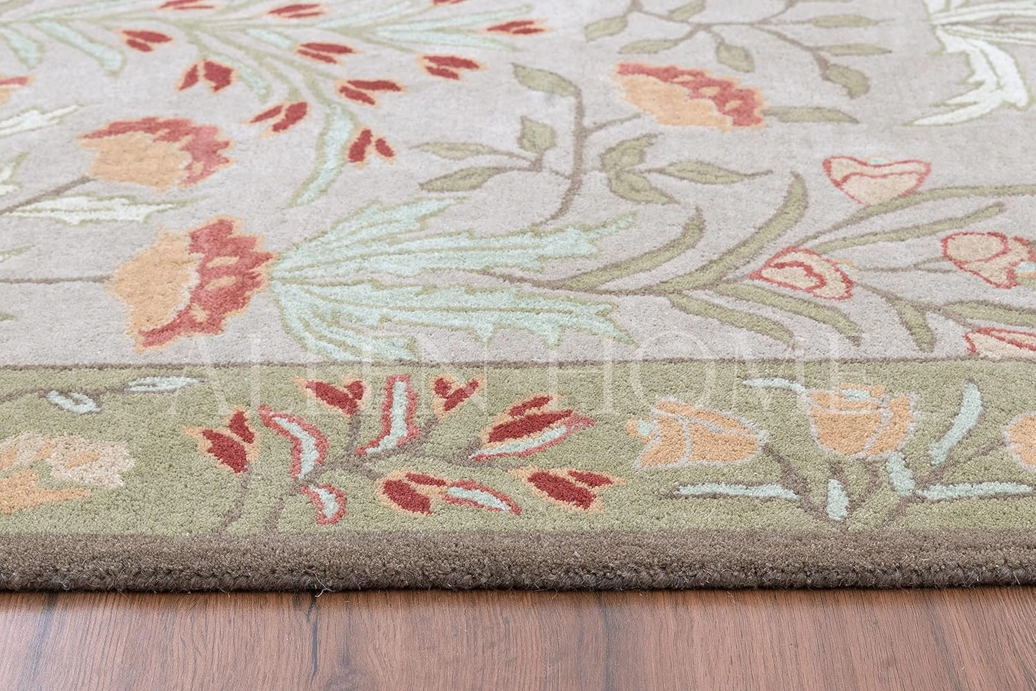 Allen Home Hand Crafted Wool Rugs | Area Carpets Suitable for Living Room, Bedroom, Dining Room | Traditional Rugs | Natural Latex Backing with 100% Cotton |2. 5’ x 9’ | Anny Multi