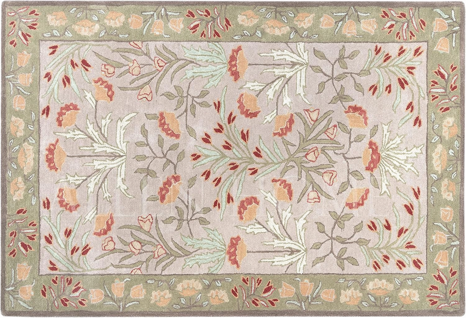 Allen Home Hand Crafted Wool Rugs | Area Carpets Suitable for Living Room, Bedroom, Dining Room | Traditional Rugs | Natural Latex Backing with 100% Cotton |2. 5’ x 9’ | Anny Multi