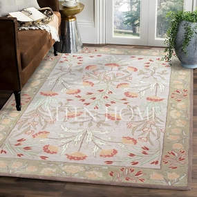Allen Home Hand Crafted Wool Rugs | Area Carpets Suitable for Living Room, Bedroom, Dining Room | Traditional Rugs | Natural Latex Backing with 100% Cotton |2. 5’ x 9’ | Anny Multi