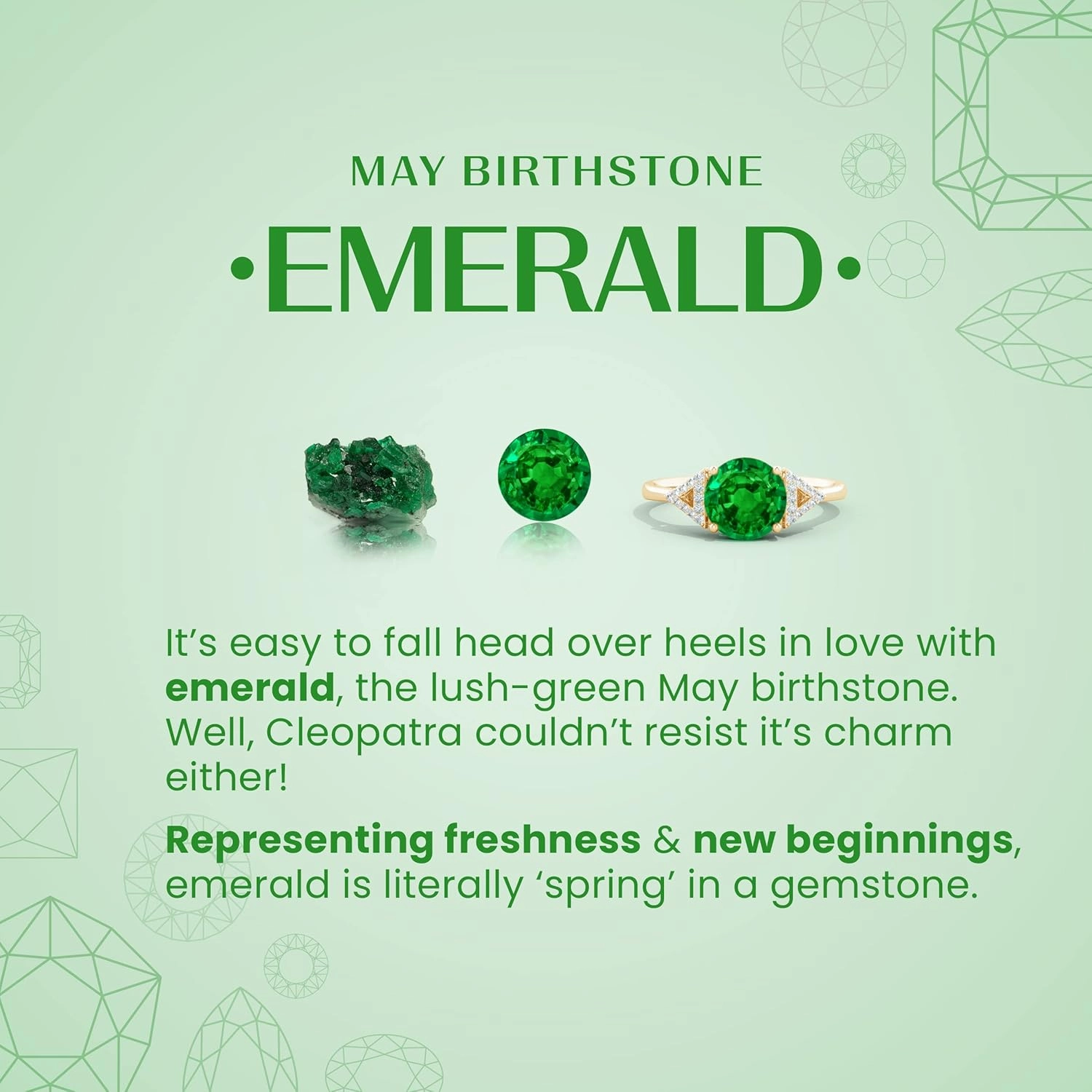 ANGARA Lab Grown Basket-Set Oval Emerald Stud Earrings with Diamond in Silver / 14K Solid Gold/Platinum | May Birthstone, Birthday, Engagement, Anniversary, Wedding Jewelry Gift for Women