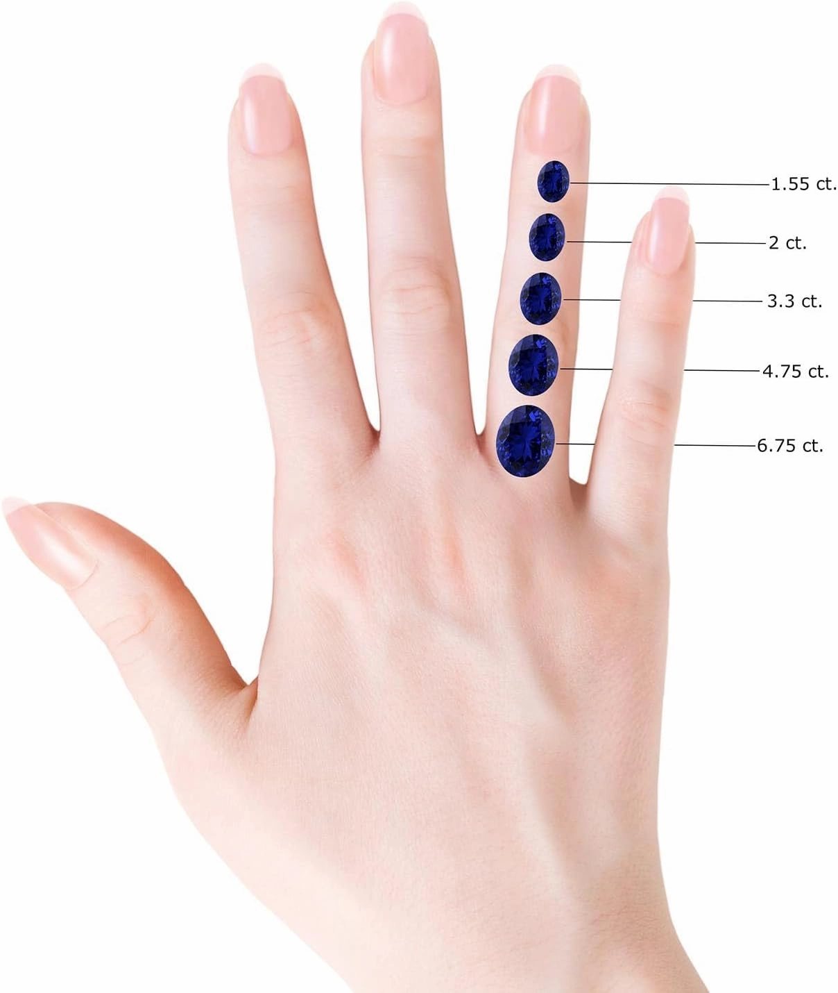 Angara Oval Solitaire Lab Grown Blue Sapphire Engagement Ring in Silver / 14K Solid Gold/Platinum | September Birthstone, Birthday, Anniversary, Wedding Jewelry Gift for Women