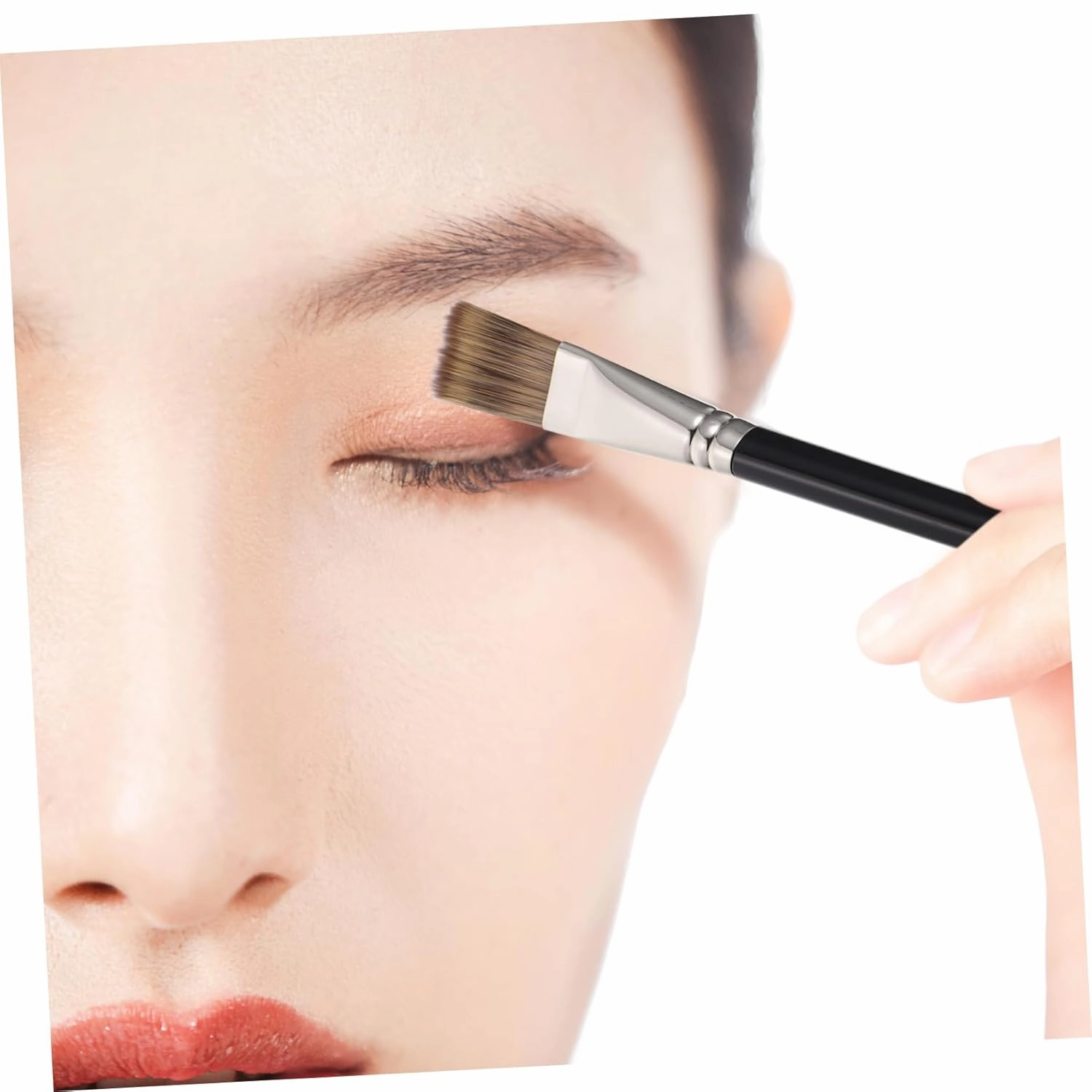 Angoily 5pcs Multi-use Foundation Brush Premium Synthetic Makeup Tool for Blending Buffing Contouring Soft Dense Bristles for Application for Cosmetics
