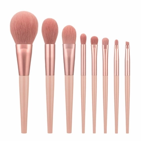 ANMOR 8 PCs Makeup Brushs Set Soft Hair Premium Synthetic Cosmetic Tools Foundation Brush Eye Shadows Brush Lip Brush Make Up Brushes Kit (pink)