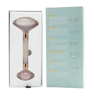 Anti-Aging Rose Quartz Roller Massager- 100% Real Natural Quartz For Eye, Face, Neck- Beauty Quartz Facial Roller