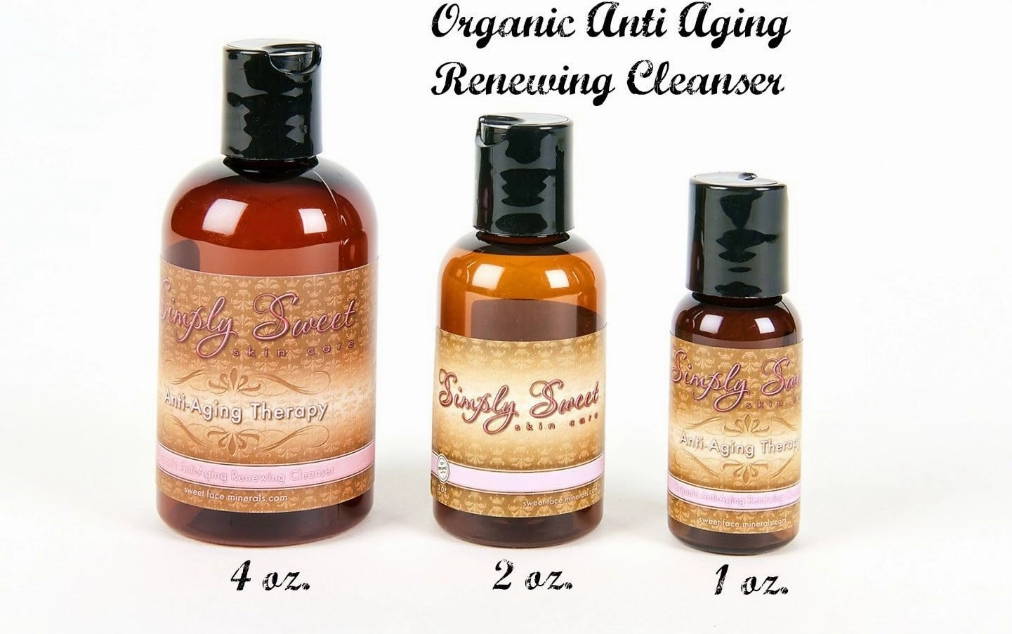 ANTI AGING KIT (2oz SET) Cleanser Toner Moisturizer Vitamin C Skin Care Facial Fine Lines Wrinkle Reducer Cell Pores Organic Vegan Face Firming Lotion