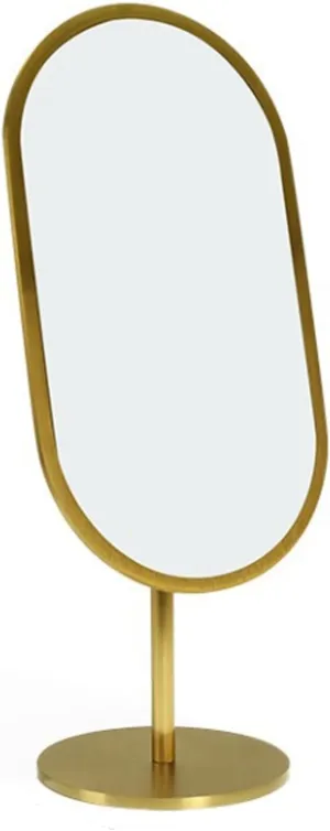 Antique Brass Luxuries Makeup Mirror,Counter Dedicated Salon Hairdressing Mirror,Stainless Steel Vanity Mirror Jewelry Store Desktop Mirror Counter Dedicated Make Up Mirrors,C