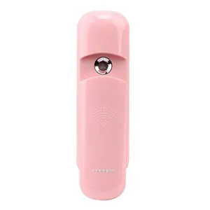 Anzikang Nano Handy Mist Spray Facial Mister for Eyelash Extensions USB Rechargeable Mini Beauty Instrument (Pink)