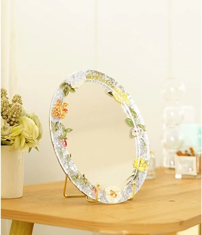 APLUSH Oval Beauty Mirror, Exquisite Makeup Mirror, Single Sided Vanity Mirror