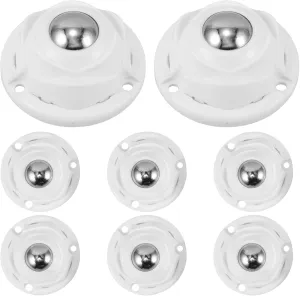 Appliance Rollers Heavy Duty Stainless Caster Wheels 8pcs Self Adhesive Caster Wheels Mini Swivel Wheels 360 Degree Sticky Pulleys for Trash Can Furniture Storage Boxes b