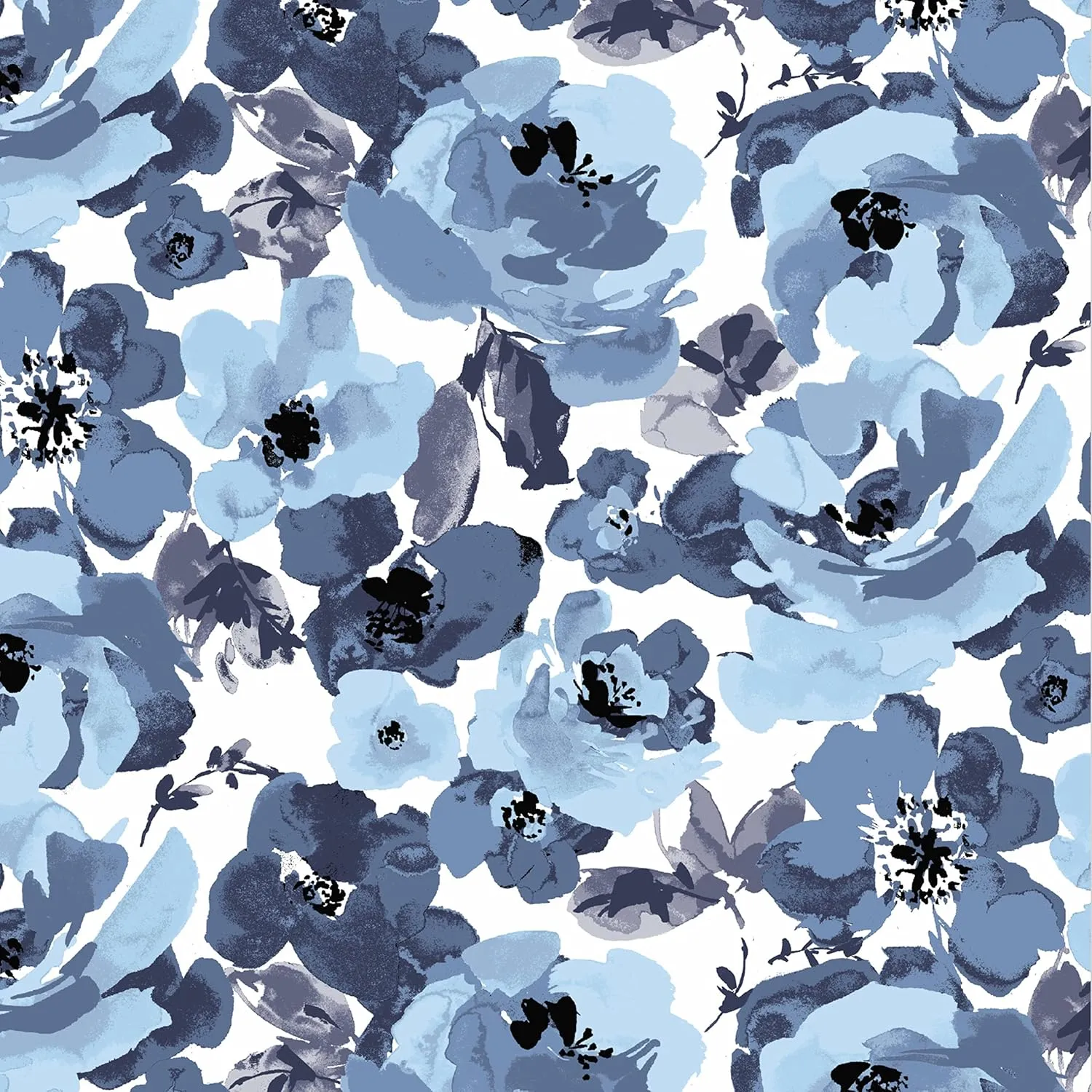 Arden Outdoor Chair Cushion, 21 x 20, Rain-Proof, Fade Resistant 20 x 21, Blue Garden Floral