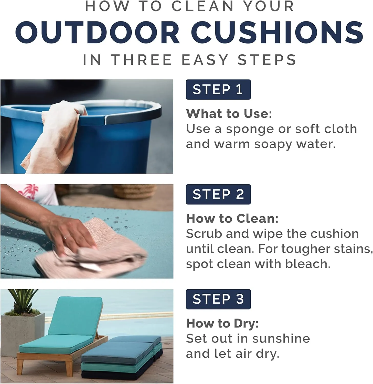 Arden Outdoor Seat Cushion, 19 x 19, Rain-Proof, Fade Resistant 19 x 19, Ashland Black Jacobean