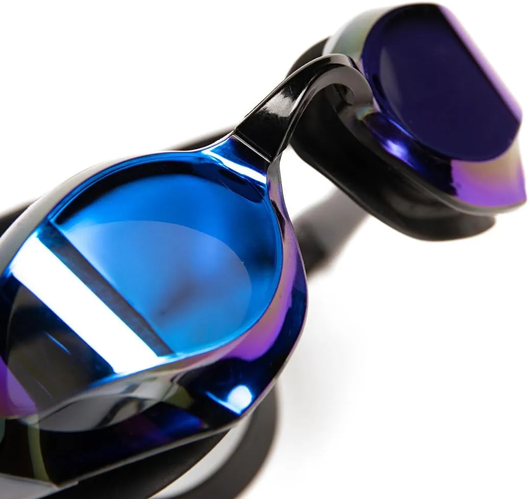 ARENA Unisex Cobra Edge Swipe Anti-Fog Racing Swim Goggles for Men and Women Polycarbonate Mirror/Non-Mirror Lens