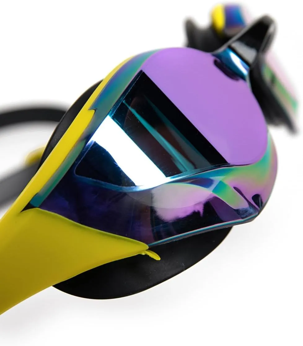 ARENA Unisex Cobra Edge Swipe Anti-Fog Racing Swim Goggles for Men and Women Polycarbonate Mirror/Non-Mirror Lens