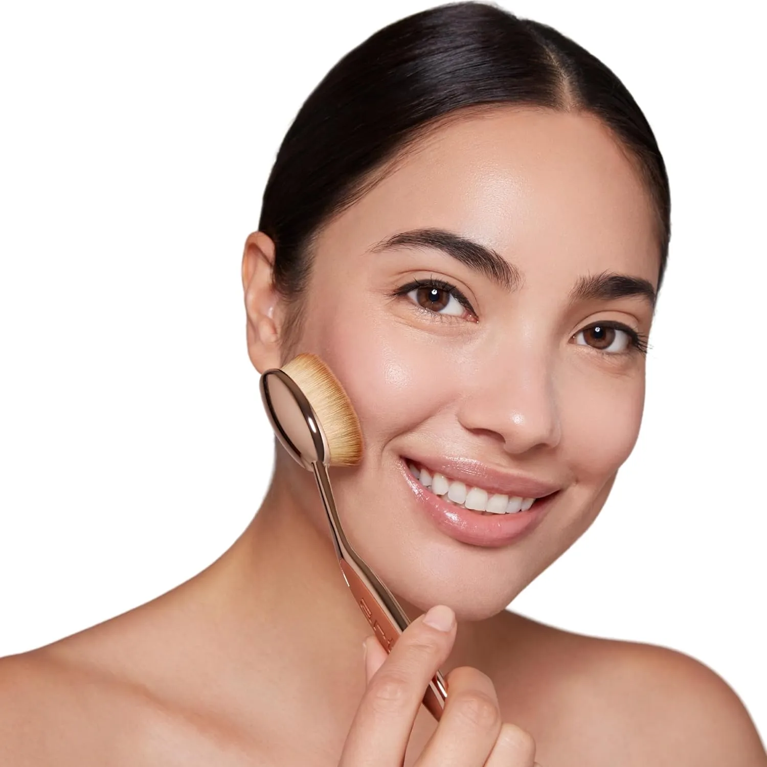 Artis Elite Oval 7 Brush | Oval Makeup Brush | Luxury Synthetic Foundation Brush | Ideal For Foundation, SPF, Skincare | Use With Liquids, Powders, and Creams | Creates Airbrush Finish