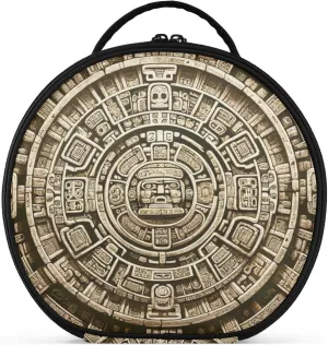 Augenstern Travel Makeup Bag Cosmetic Bag Ancient-mayan-calendar-stone Girl Portable Organizer Makeup Train Case Women Toiletry Bag