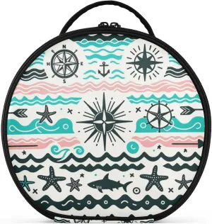 Augenstern Travel Makeup Bag Cosmetic Bag Bohemia-beach-style Girl Portable Organizer Makeup Train Case Women Toiletry Bag