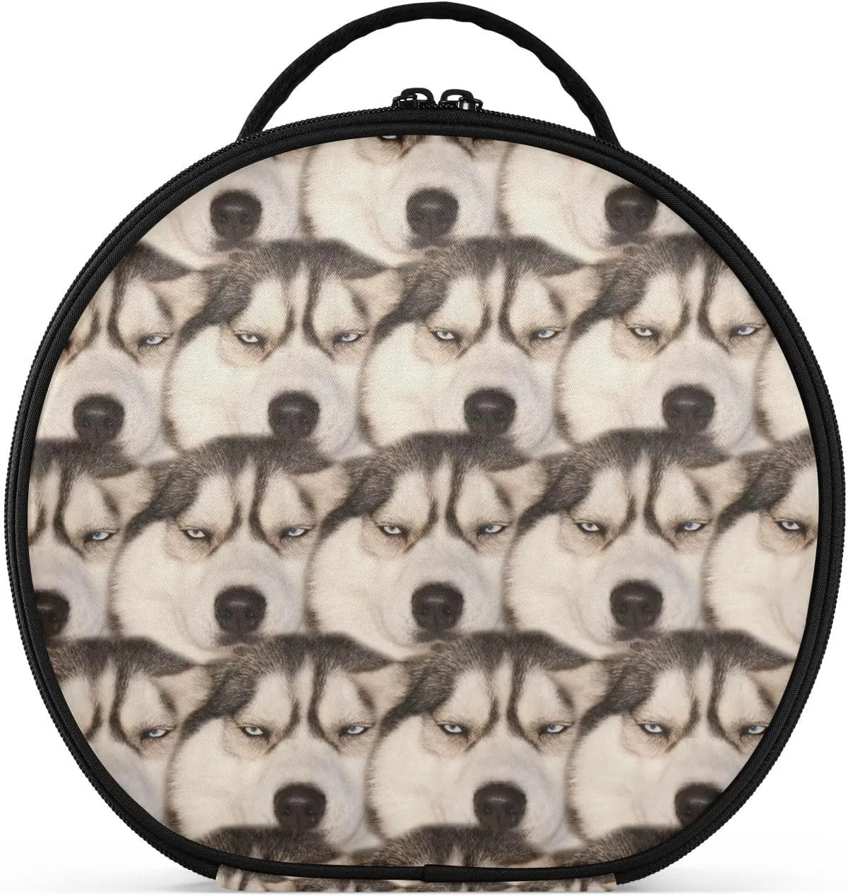 Augenstern Travel Makeup Bag Cosmetic Bag Funny-boring-siberian-husky-dog Girl Portable Organizer Makeup Train Case Women Toiletry Bag