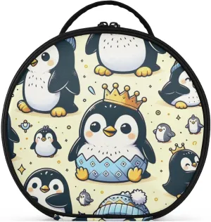 Augenstern Travel Makeup Bag Cosmetic Bag Fuuny-emperor-penguin Girl Portable Organizer Makeup Train Case Women Toiletry Bag