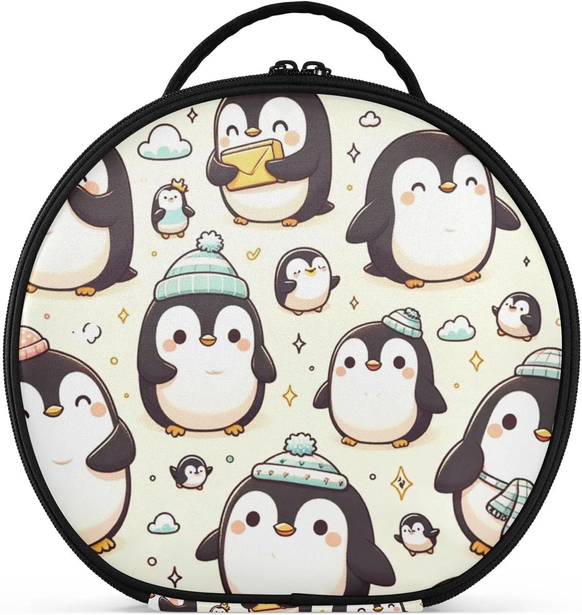 Augenstern Travel Makeup Bag Cosmetic Bag Kawaii-emperor-penguin Girl Portable Organizer Makeup Train Case Women Toiletry Bag