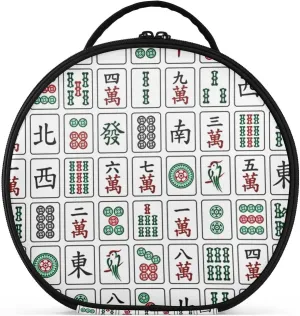Augenstern Travel Makeup Bag Cosmetic Bag Mahjong-china-culture-hipster Girl Portable Organizer Makeup Train Case Women Toiletry Bag