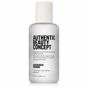 Authentic Beauty Concept Nourishing Hair Oil | Smooths Frizz & Seals Split Ends | Enhances Shine | All Hair Types | Vegan & Cruelty-free | Silicone-free | 3.38 fl. oz.
