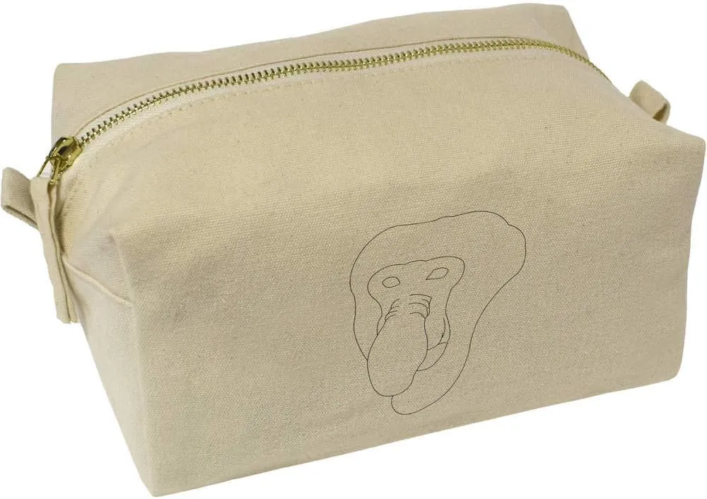 Azeeda 'Proboscis Monkey' Canvas Wash Bag/Makeup Case (CS00001147)