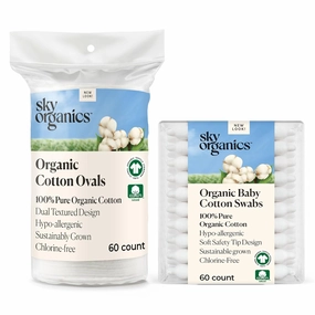 Baby Cotton Swabs & Cotton Oval Pads