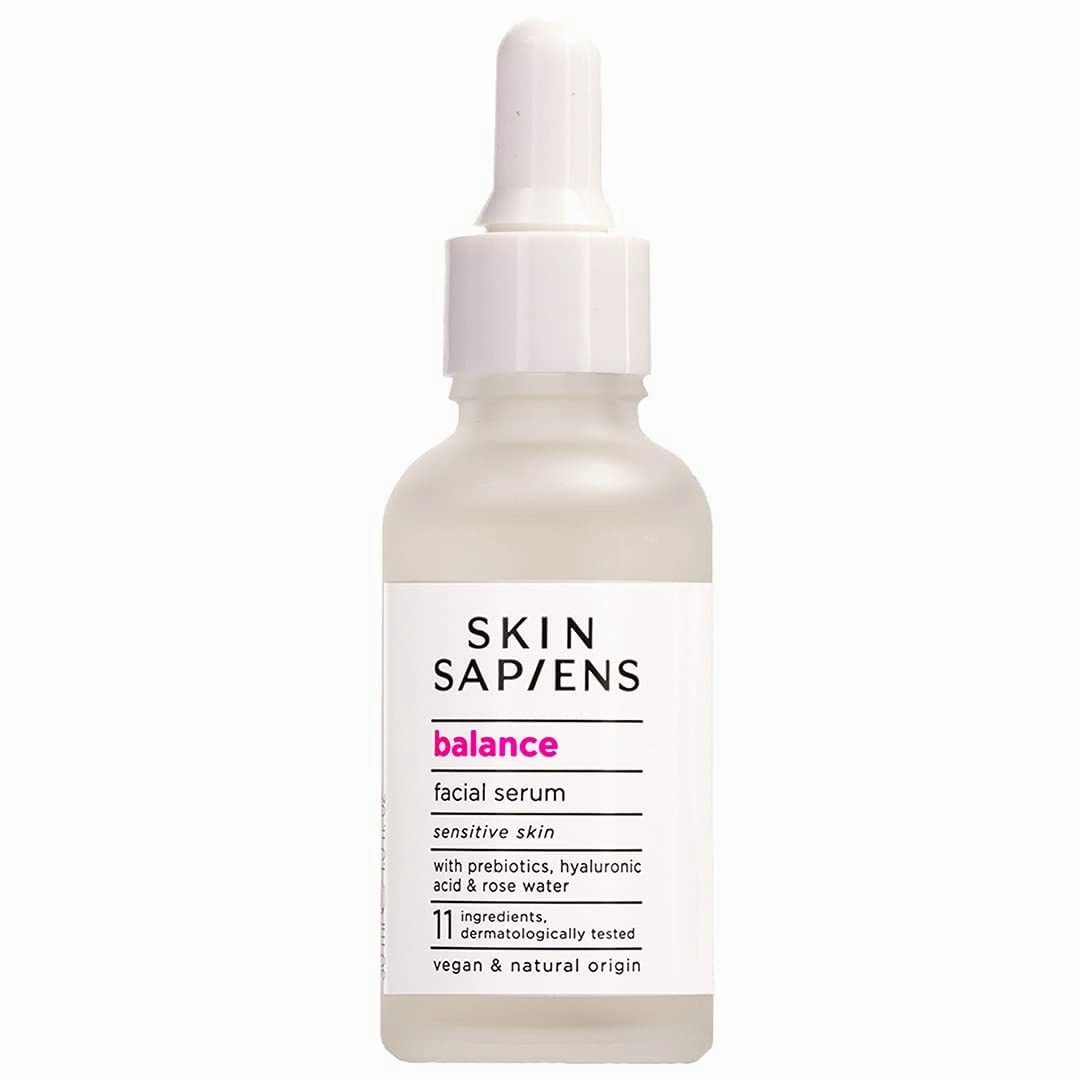 BALANCE Facial serum with Probiotics, Hyaluronic Acid & Rose Water to Balance & Enhance Skin’s Natural Barrier, Natural, Vegan, Cruelty Free Face Care for Sensitive Skin, 1.01 fl. Oz