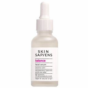 BALANCE Facial serum with Probiotics, Hyaluronic Acid & Rose Water to Balance & Enhance Skin’s Natural Barrier, Natural, Vegan, Cruelty Free Face Care for Sensitive Skin, 1.01 fl. Oz
