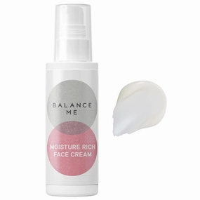 Balance Me Moisture Rich Face Cream 1.7 fl oz, Face Moisturizer for Dry Skin, Hydration and Reducing Redness