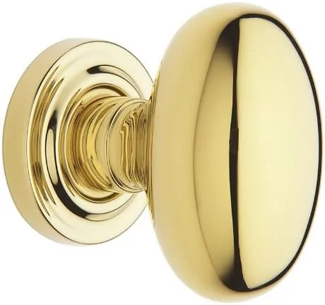Baldwin Hardware 5025.031.MR Estate Oval Knob Indoor Door Handle
