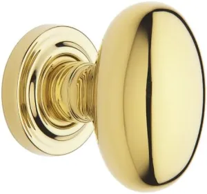 Baldwin Hardware 5025.031.MR Estate Oval Knob Indoor Door Handle
