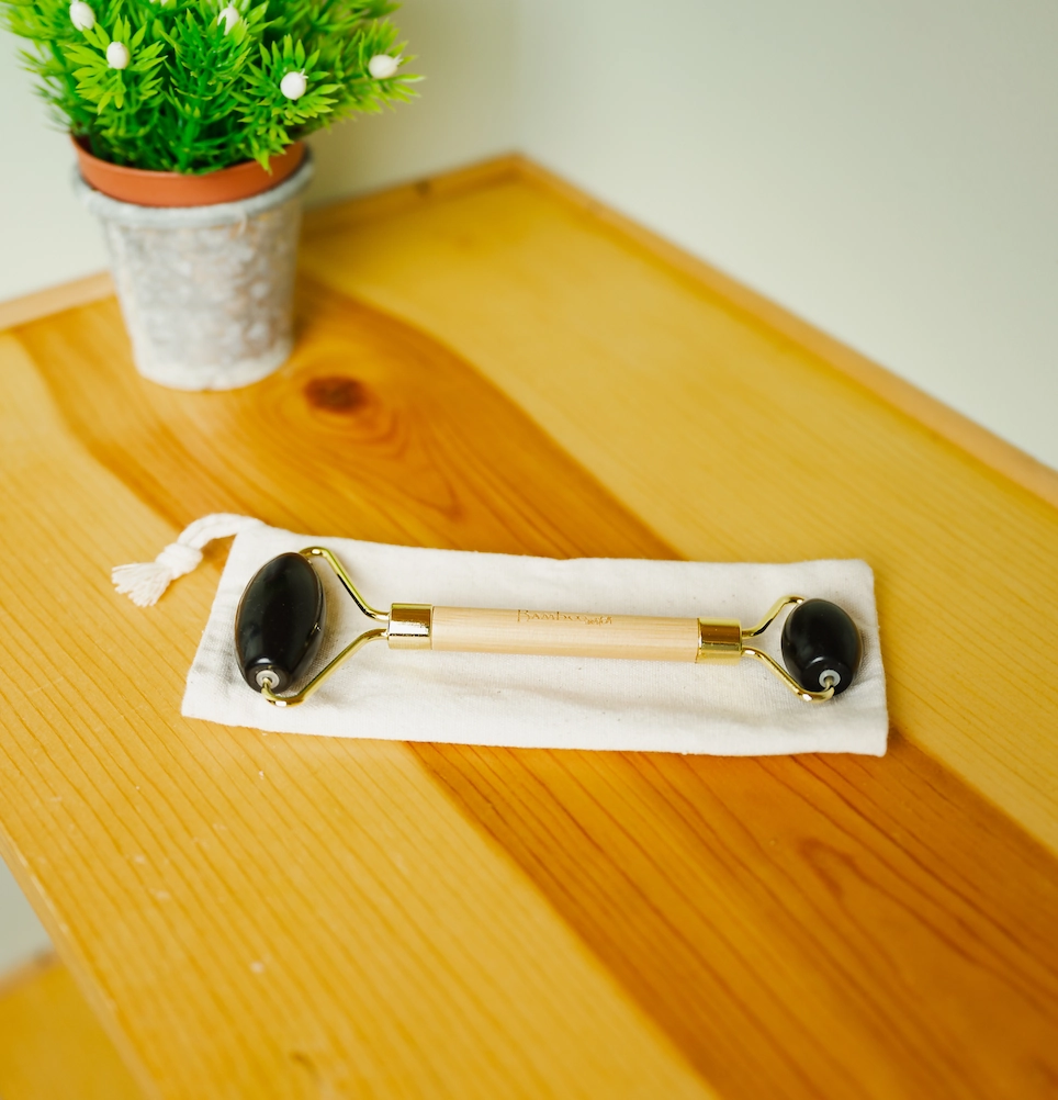 Bamboo Facial Massage Roller | Self Care Holiday Bestseller: Jade
