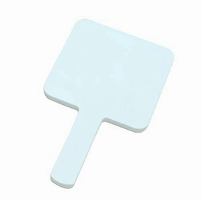 barenx 6xModern Hand Held Women's Makeup Dresser with 12x12cm Square Mirror White