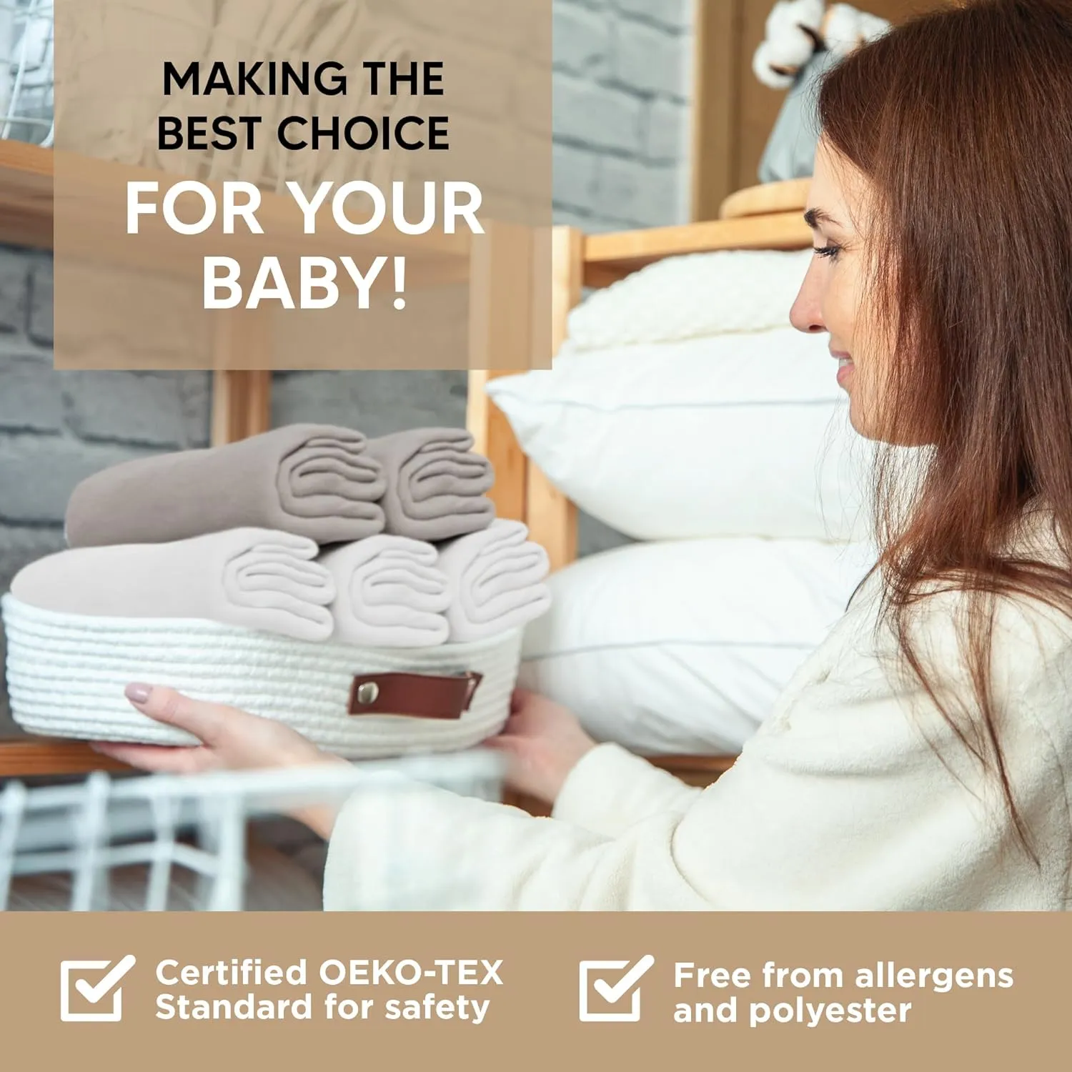 Bassinet Fitted Sheets - Compatible with Chicco LullaGo Nest Portable Bassinet, Close to You 3-in-1 & Next2Me Bedside Bassinet | 100% Organic Jersey Cotton - White   Grey | 32x19 (2 Pack)