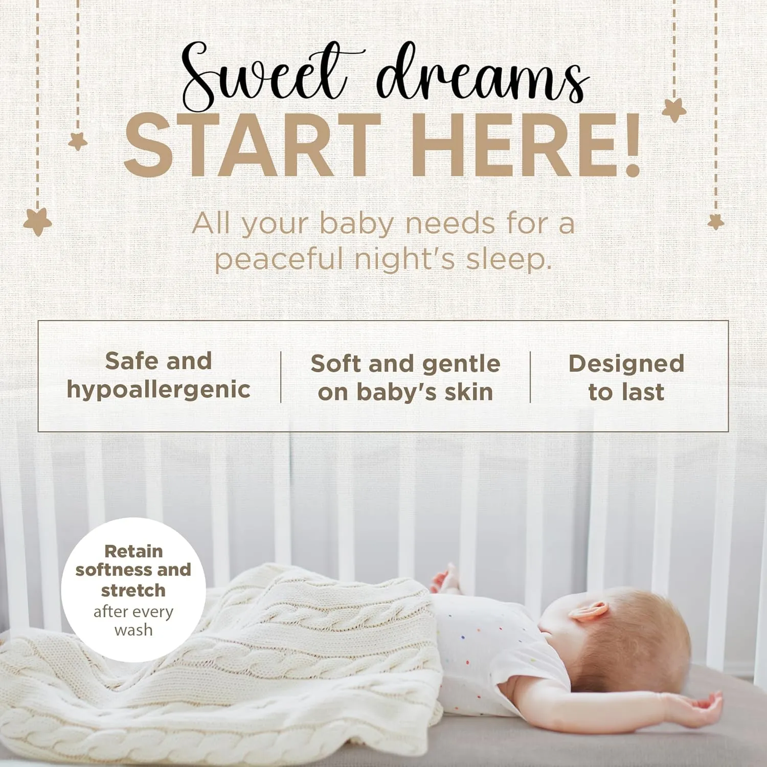 Bassinet Fitted Sheets - Compatible with Chicco LullaGo Nest Portable Bassinet, Close to You 3-in-1 & Next2Me Bedside Bassinet | 100% Organic Jersey Cotton - White   Grey | 32x19 (2 Pack)
